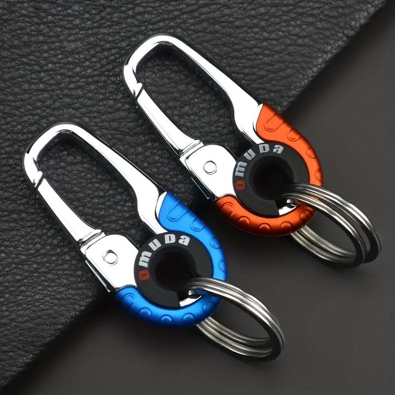 Men’s Alloy Keychain with Detachable Keyring & Belt Clip