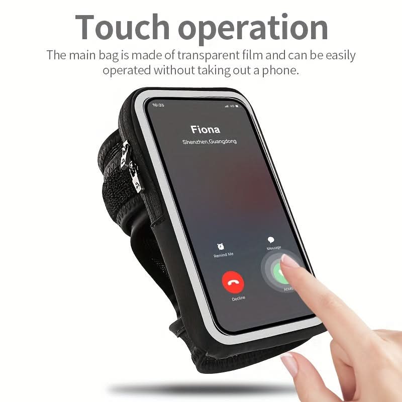7-inch Universal Touch Screen Running Arm Bag - Waterproof Wrist Pouch