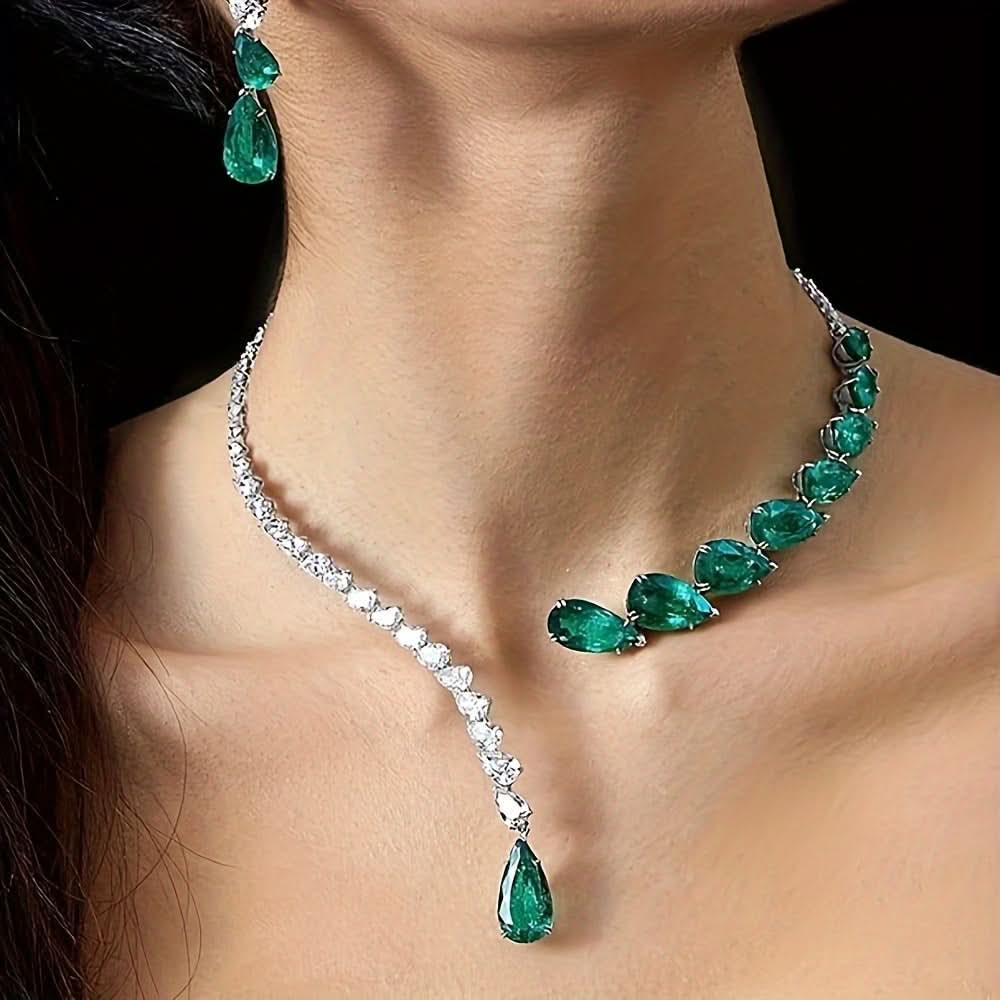 Luxury Rhinestone Bridal Necklace – Party Jewelry