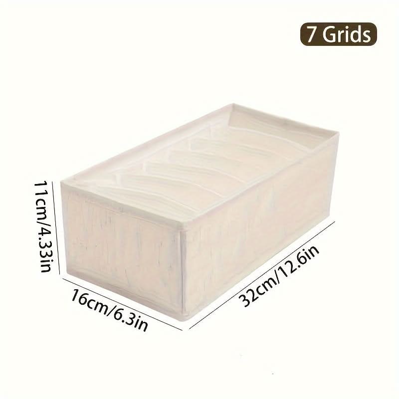 3-Pack Stacking Polyester Closet Organizer Boxes