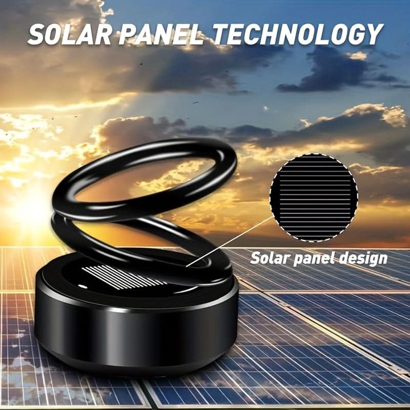 Solar-Powered Rotating Car Air Freshener – 3-Piece Hanging Aromatherapy Set