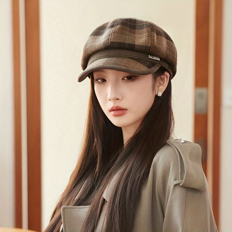 Women’s Retro Wool Beret – Fall/Winter Painter Hat, Stylish Gift