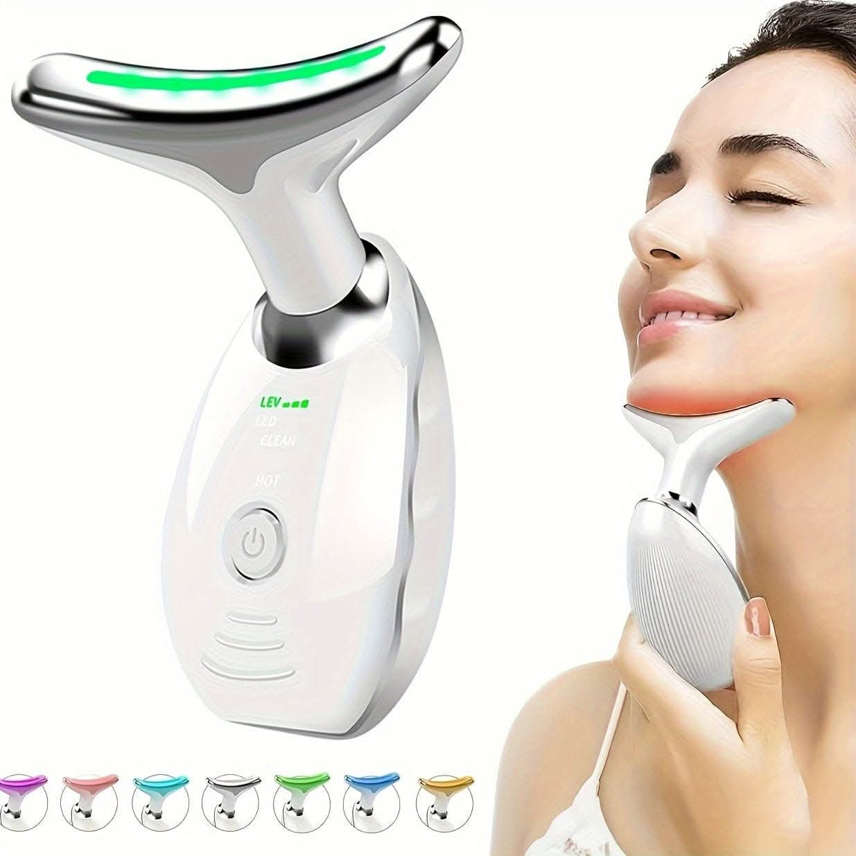 Neck & Face Skin Massager – Portable USB Charging Electric Facial Massage Tool