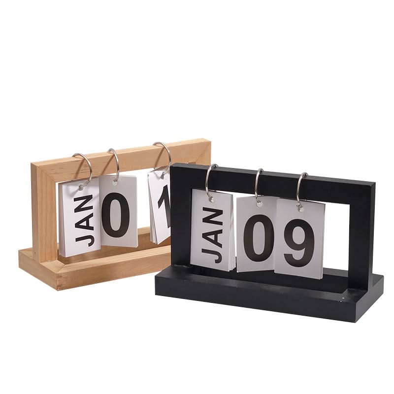 Wooden Flip Calendar