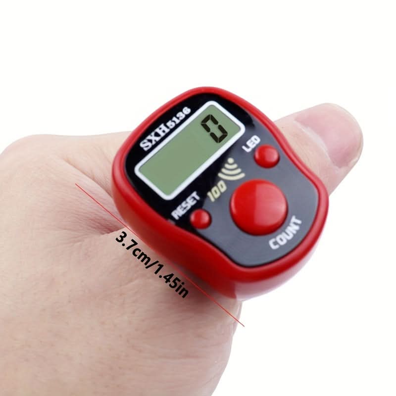 Portable LED Step Counter with Finger Loop – Accurate Fitness Tracker