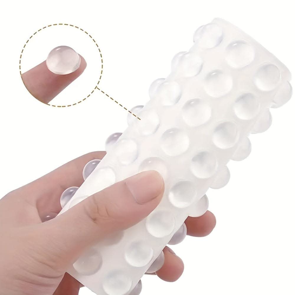Self-Adhesive Clear Rubber Feet – Noise Dampening Buffer Pads