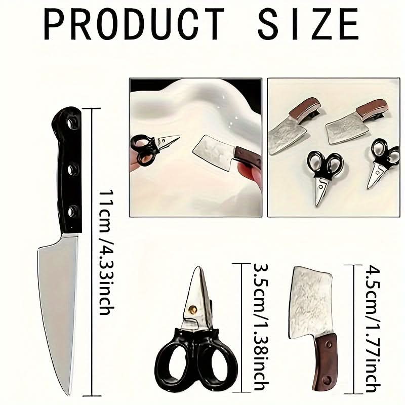 Festive Mini Hip Hop Acrylic Hair Clips Set