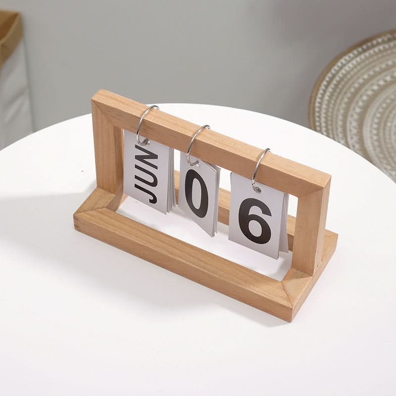 Wooden Flip Calendar