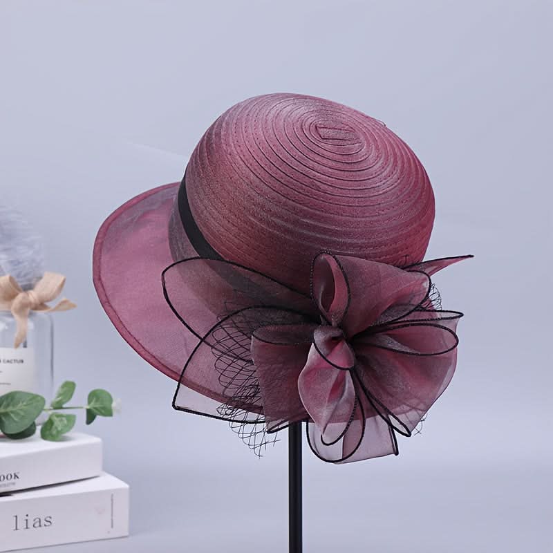 Women’s Floral Jacquard Sun Hat – Spring/Summer Visor with Elastic Fit & Drawstring