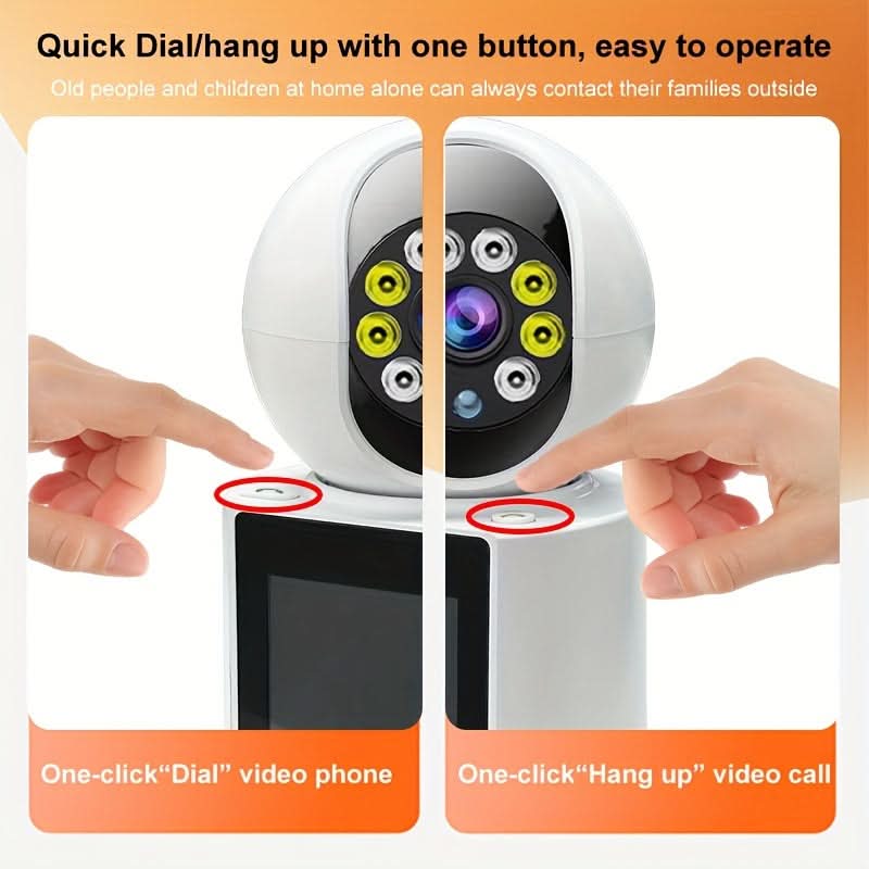 2MP HD Wireless PTZ Security Camera, 1080P WiFi, Two-Way Audio