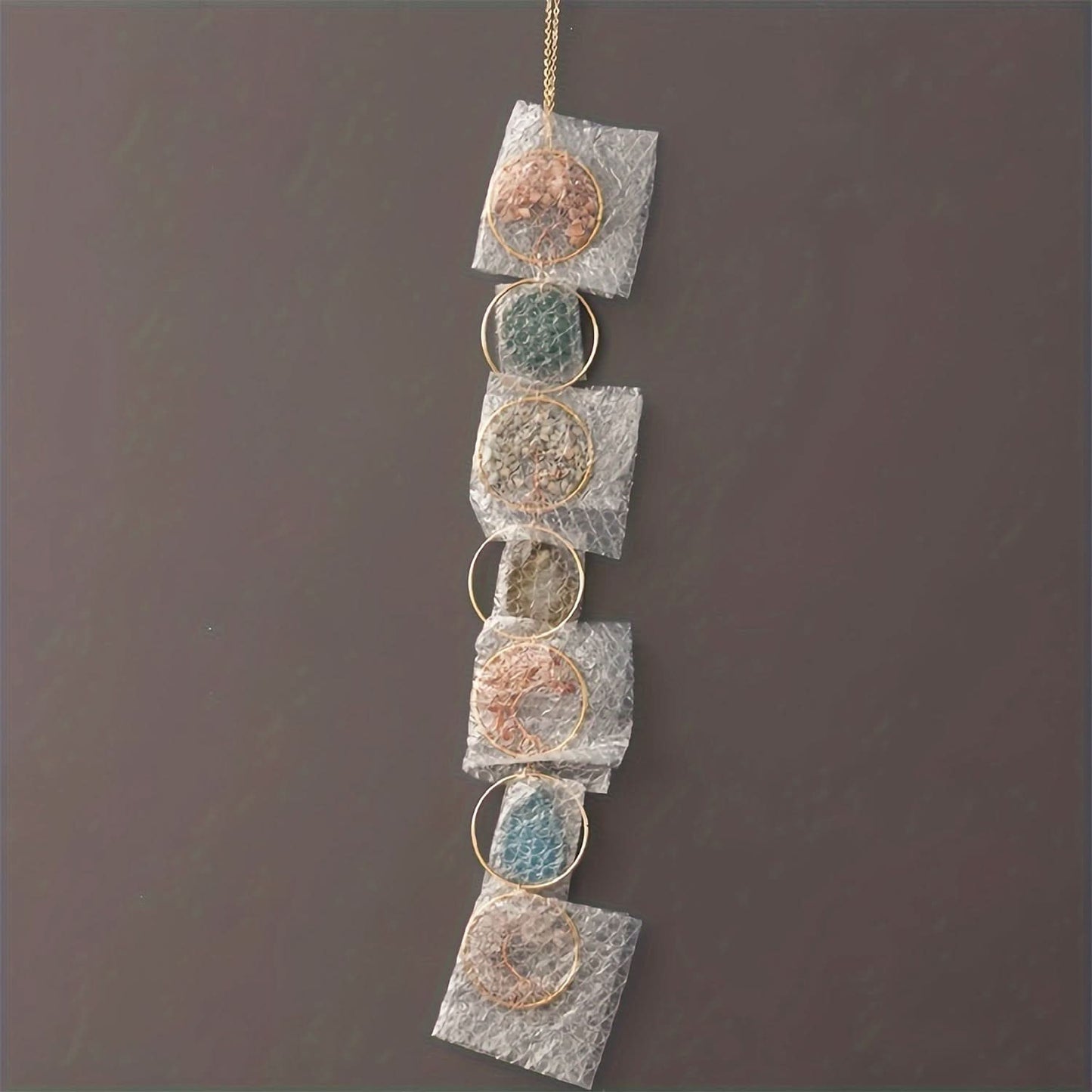 Handmade Amethyst Sun Catcher Wind Chime Pendant
