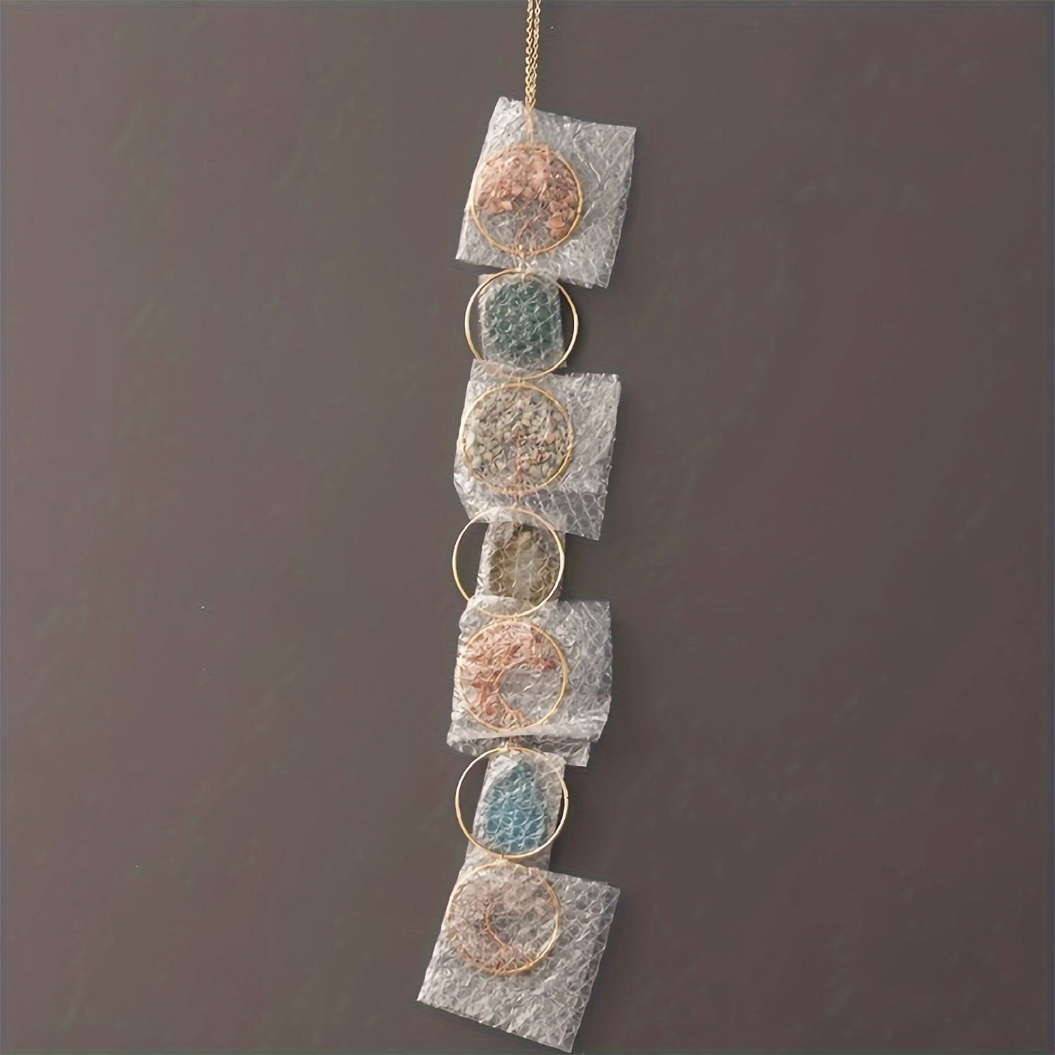 Handmade Amethyst Sun Catcher Wind Chime Pendant