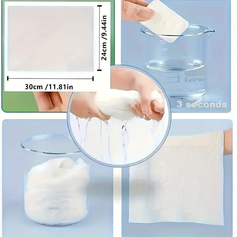 Ultra-Absorbent Compressed Towels – Soft, Lint-Free for All Uses