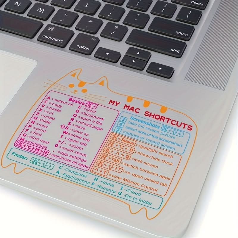 2 Pack Reusable Keyboard Shortcut Stickers – Glossy Decals