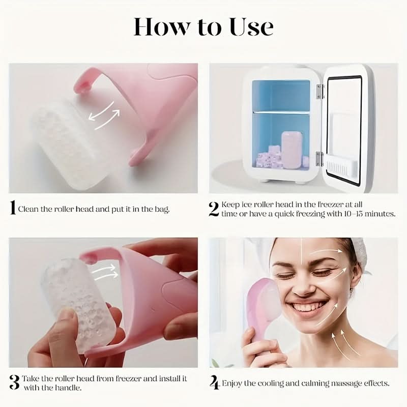Cryotherapy Ice Roller & Gua Sha Facial Set