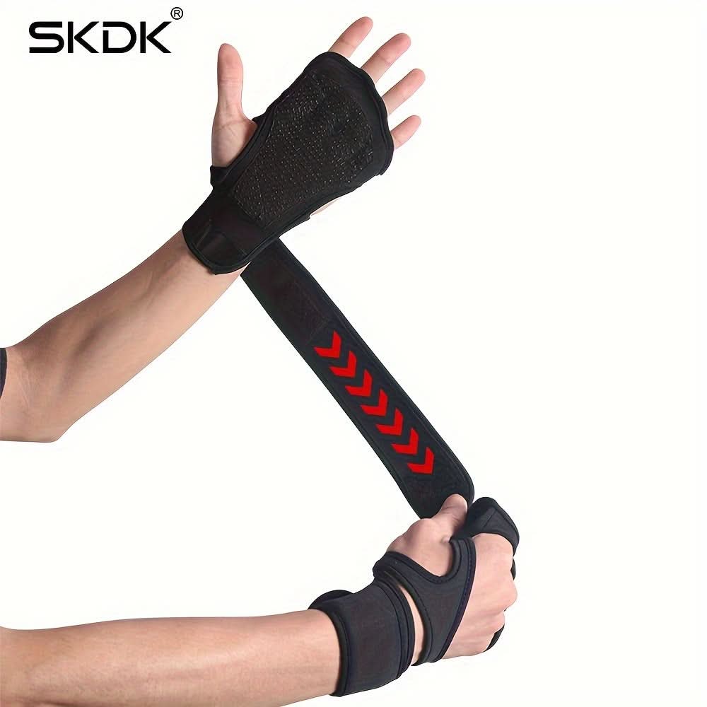 Premium Fitness Gloves with Wrist Support – Non-Slip Grip, Hook-and-Loop Closure