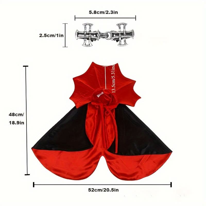 Vampire Pet Cape & Collar Set