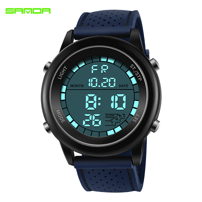 Sanda Sports Digital Watch for Teens – Waterproof Luminous Student Electronic Watch