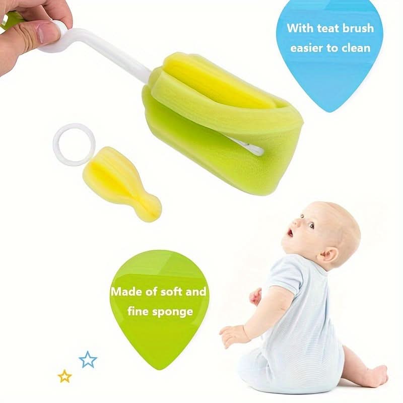 360° Rotating Baby Bottle & Pacifier Brush