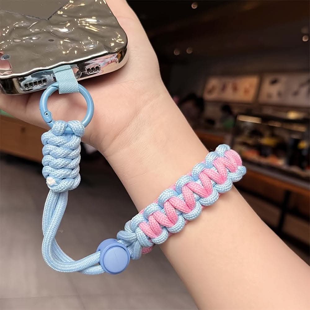 Quick-Grip Phone Wristlet  Adjustable Braided Strap