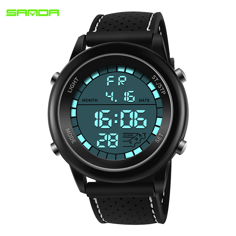 Sanda Sports Digital Watch for Teens – Waterproof Luminous Student Electronic Watch