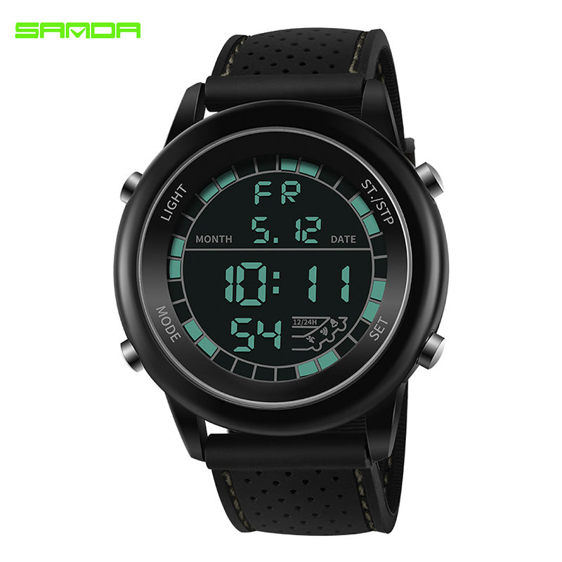 Sanda Sports Digital Watch for Teens – Waterproof Luminous Student Electronic Watch