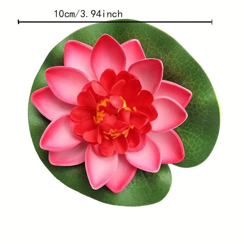 6-Pack Lifelike Lotus & Water Lily Decor