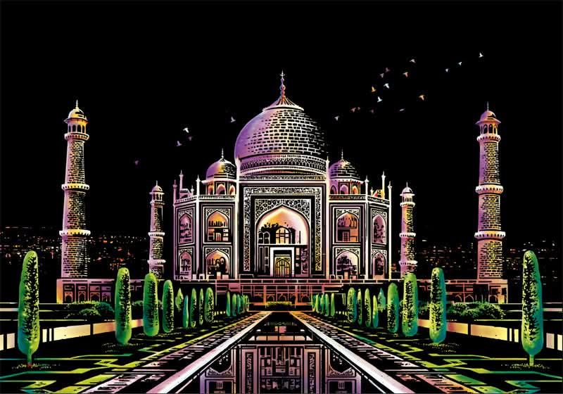 DIY Cityscape Scratch Art Kit