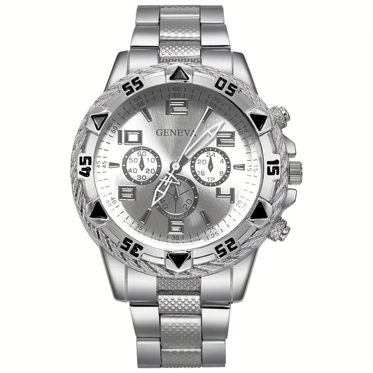 Stylish Men's Quartz Watch – Simple Elegance with Date Feature