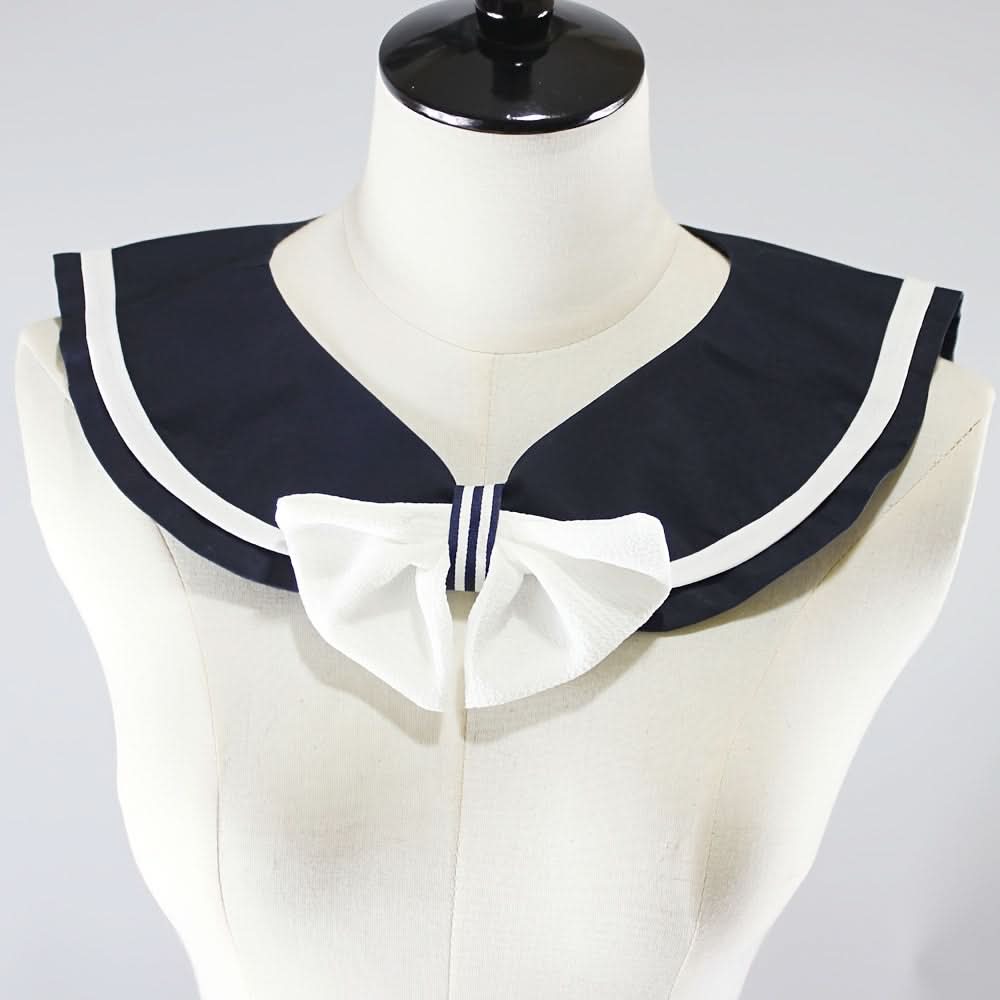 Women's Sailor-Style Detachable Navy Collar