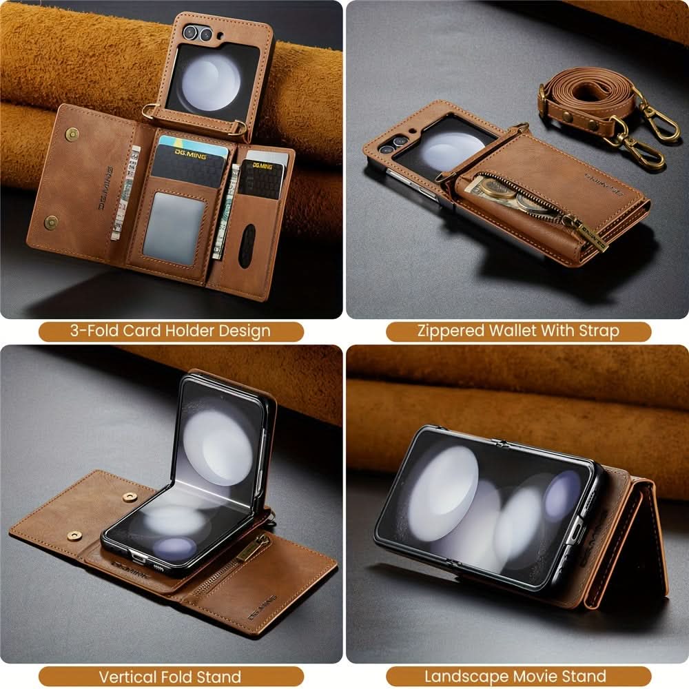 Zipper Wallet Case for Samsung Galaxy Z Flip