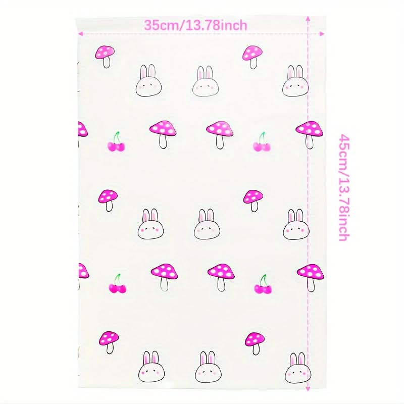 10PCS Fashionable Zipper Storage Bags - Fun Prints & Secure ZipLock