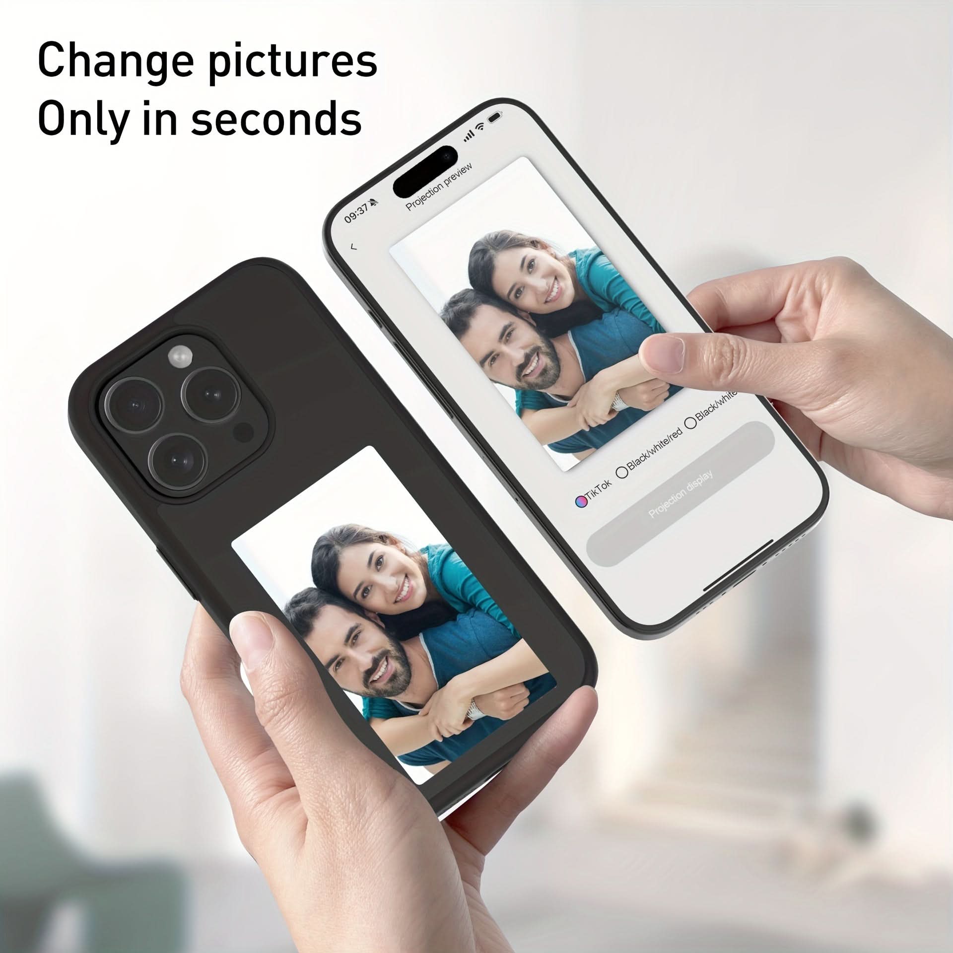 E Ink Display Silicone Phone Case - NFC