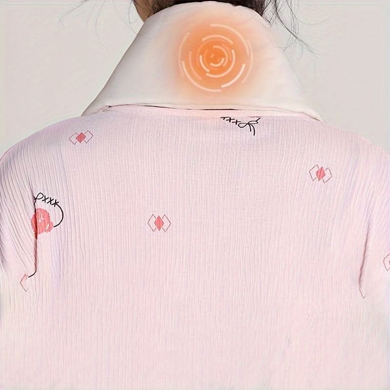 USB Heated Cotton Blend Scarf for Winter