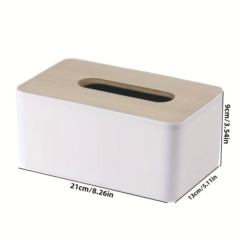 Wooden Tissue Box Holder for Home & Office