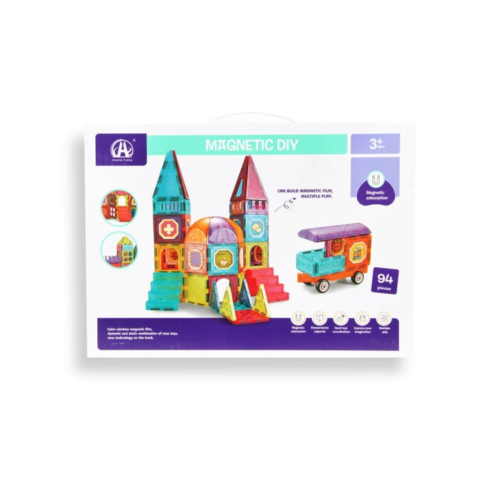 Magnetic Diy Building Block Set 94Pcs