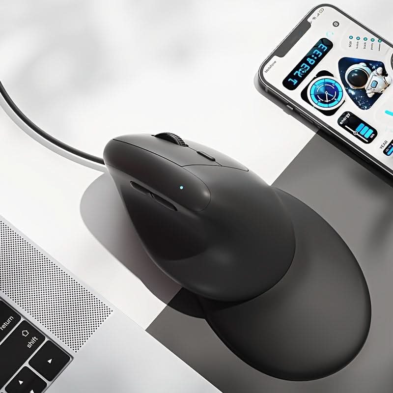 USB Vertical Ergonomic Wired Mouse - Right-Handed