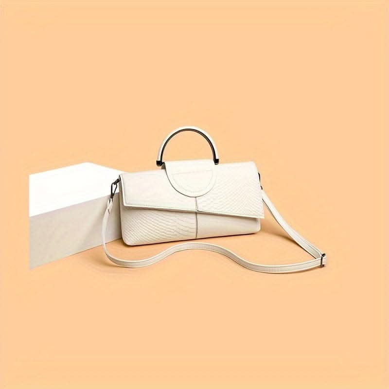 Retro Crocodile Pattern Handbag - Women's Elegant Clutch Purse