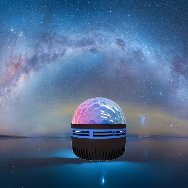 USB Galaxy Projector – Starry Sky & Ocean Wave Night Light, 7 Color Patterns