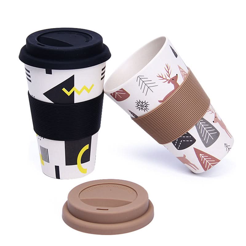 Bamboo Fiber Coffee Mug – Eco-Friendly Plant-Based Cup (400ml)