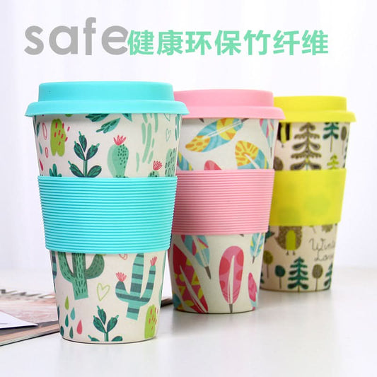 Bamboo Fiber Coffee Mug – Eco-Friendly Plant-Based Cup (400ml)