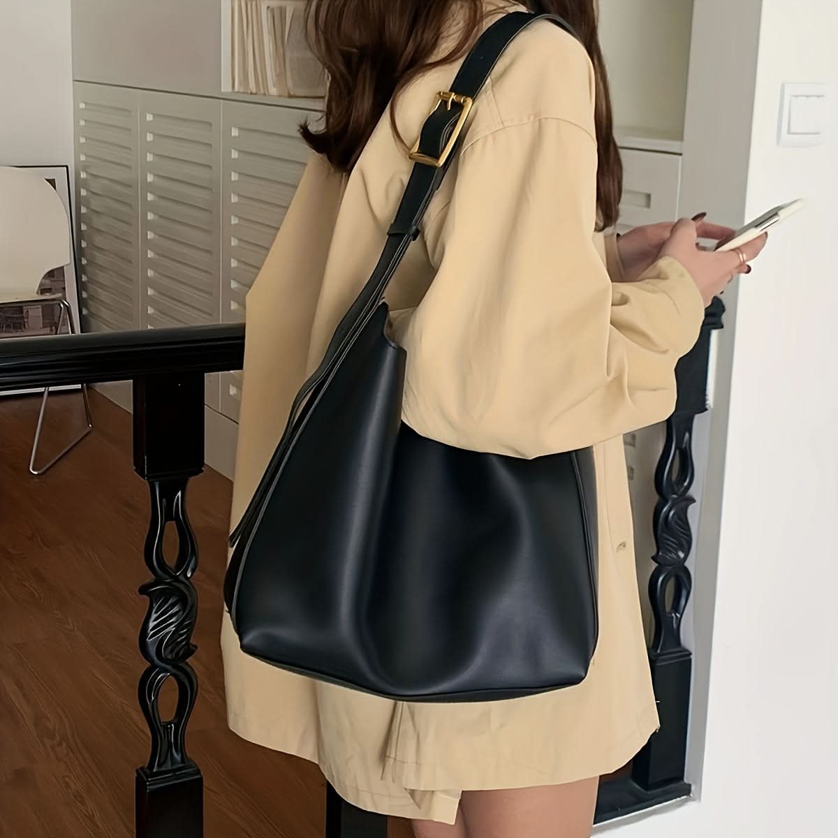 Stylish Casual Coin Purse and Tote Bag Set