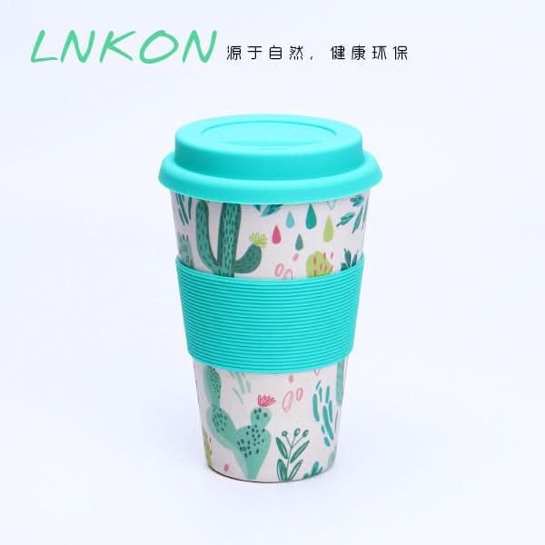 Bamboo Fiber Coffee Mug – Eco-Friendly Plant-Based Cup (400ml)