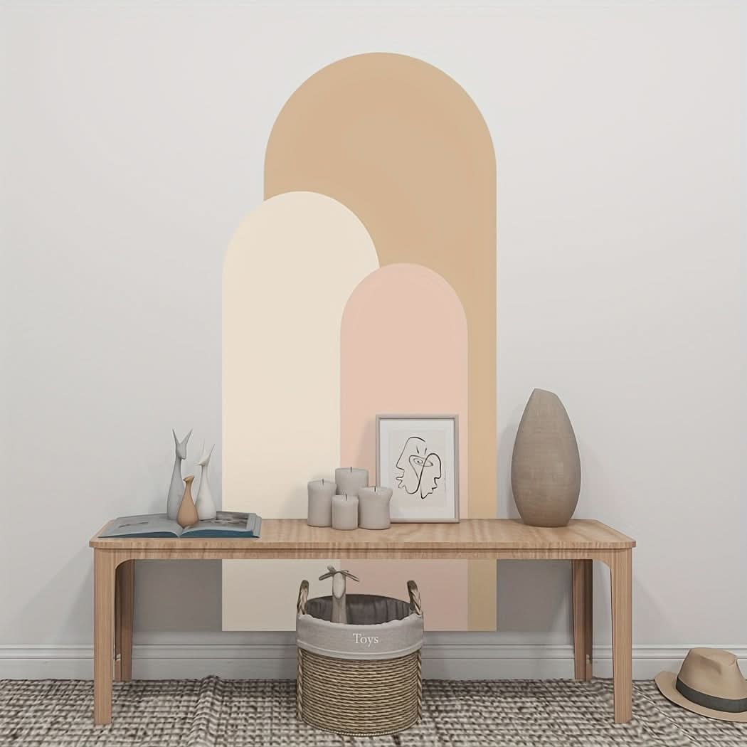 Boho Arch Geometric Peel and Stick Wallpaper - 2 Rolls Self-Adhesive