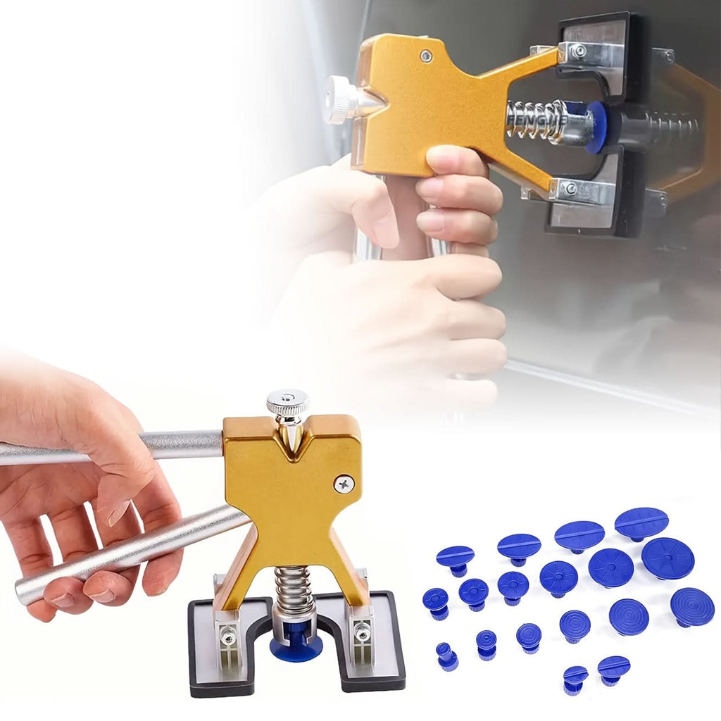 Stainless Steel Paintless Dent Puller Tool – Manual Repair Kit