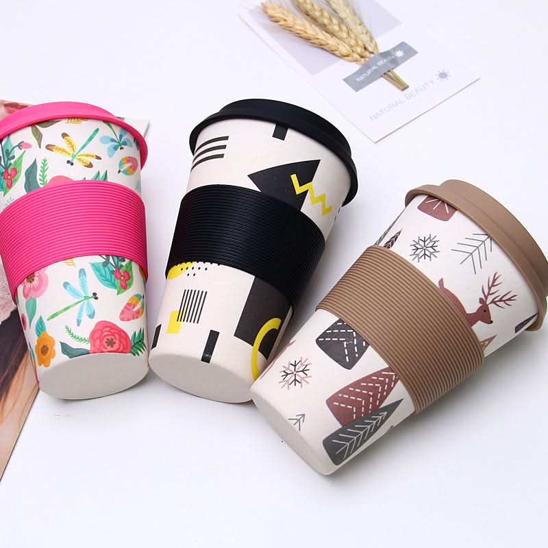 Bamboo Fiber Coffee Mug – Eco-Friendly Plant-Based Cup (400ml)