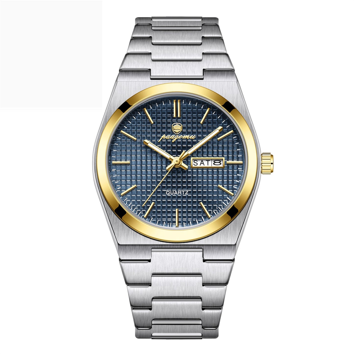 Poedagar M821 Luminous Quartz Calendar Watch For Men