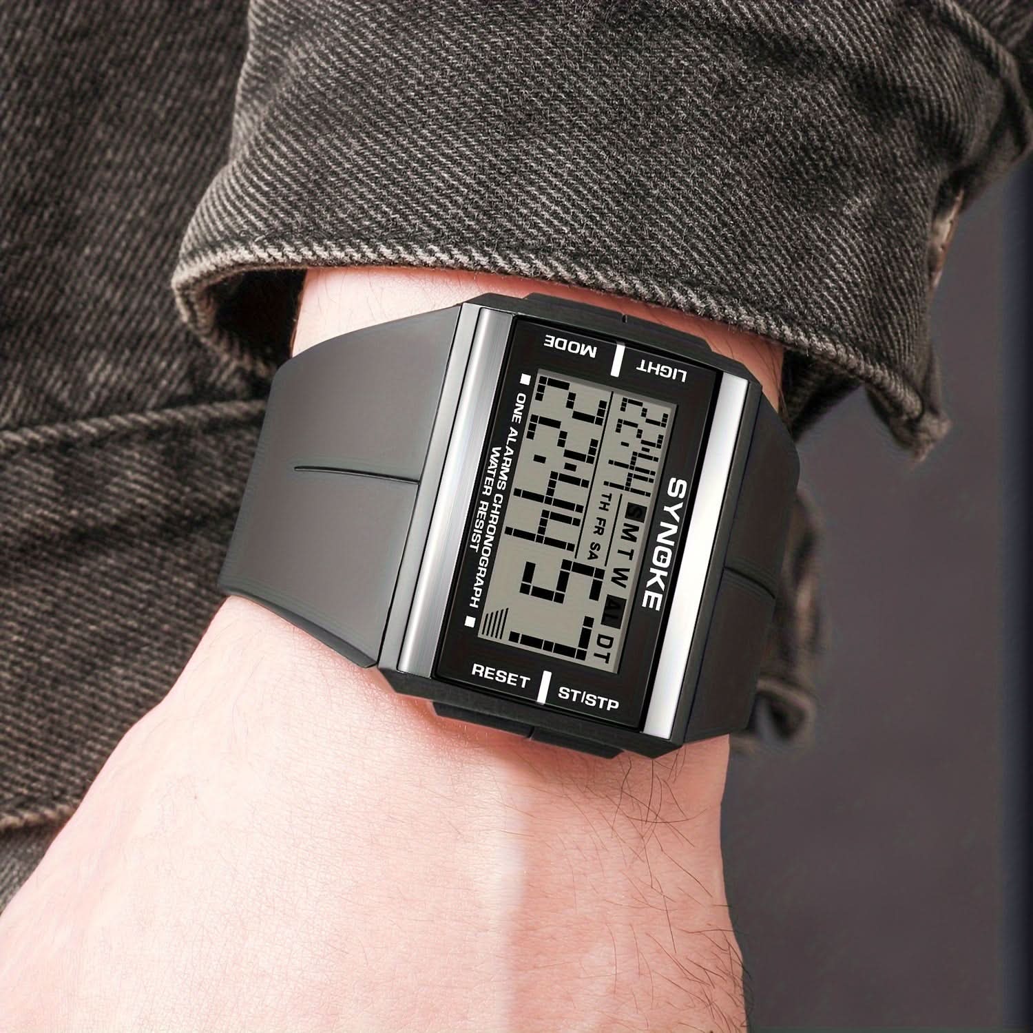 Men’s Digital Sports Watch with Alarm