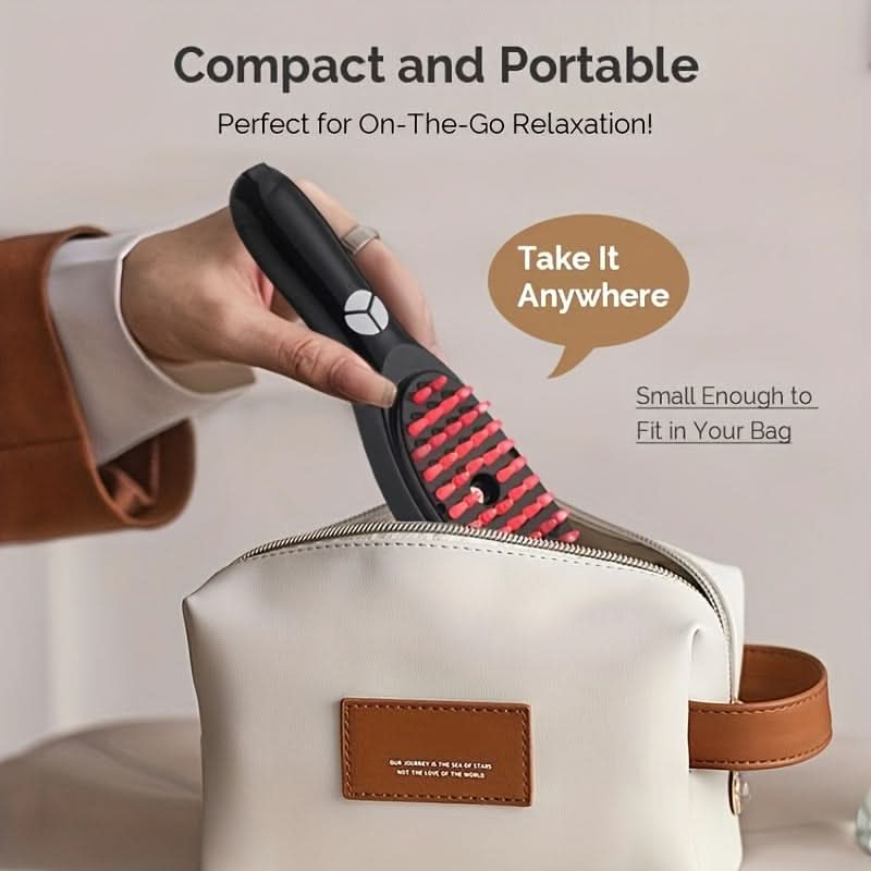 USB Rechargeable Steam Hair Brush Massager