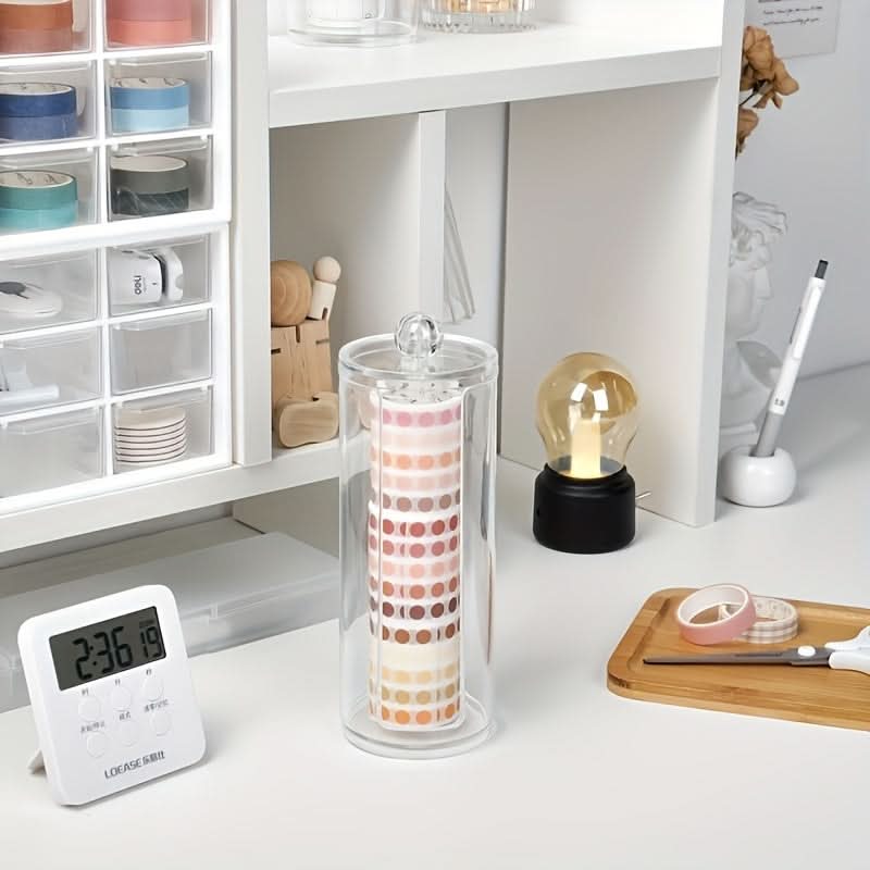 Transparent Acrylic Hairband and Makeup Organizer Box